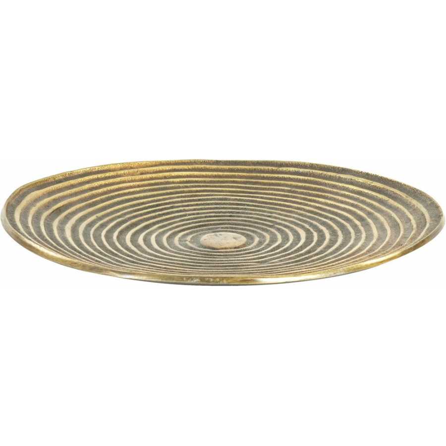 Light and Living Matancito Round Serving Plate - Bronze
